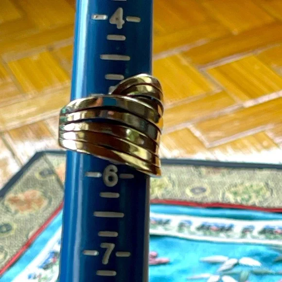 925 sterling silver wide band ring - Picture 5 of 7